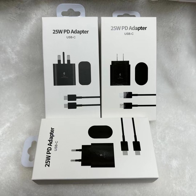 Hot Sale PD Fast Charger 25W 35W 45W 65W 120W Type C USB Wall Adapter Power Supply with c to c Cable US EU UK COMBO