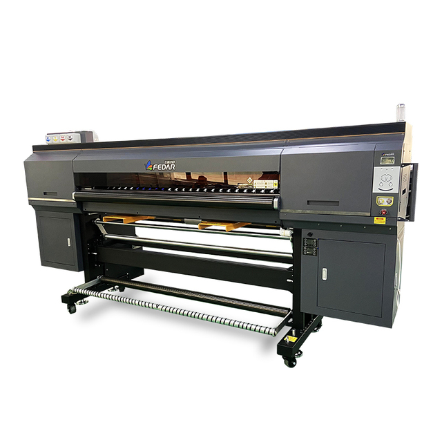 1.8m Wide Format Dye Sublimation Printer EPSi3200 Head Euro/Usa Plug Heat Press Machine Direct to Fabric Flag