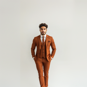 Traje Clásico <span class=keywords><strong>de</strong></span> 3 Piezas para <span class=keywords><strong>Hombre</strong></span>, Corte Entallado, Blazer, <span class=keywords><strong>Chaleco</strong></span> y Pantalones para Bodas, Ceremonias, Oficina, Fiestas, Banquetes y Eventos Nocturnos - Product Image 3