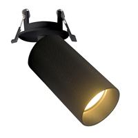 Spots LED encastrés modernes en aluminium réglables avec alimentation CA, éclairage RGB, culot GU10, intensité variable