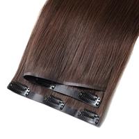Extensions de cheveux à clipser sans couture, double épaisseur, invisibles, en cheveux humains Remy, pointes épaisses, de 14 à 24 pouces, vente en gros