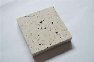 Carreaux de sol en <span class=keywords><strong>terrazzo</strong></span> <span class=keywords><strong>blanc</strong></span> époxy avec des points noirs - Product Image 5