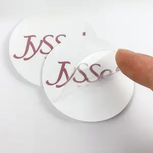 定制印刷模切贴纸透明透明标签防水乙烯基不干胶贴纸CMYK定制贴纸盒