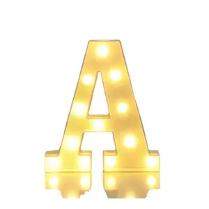 [Personalizado] INS Luces decorativas LED 26 Propuesta de moldeo alfanumérico Noche