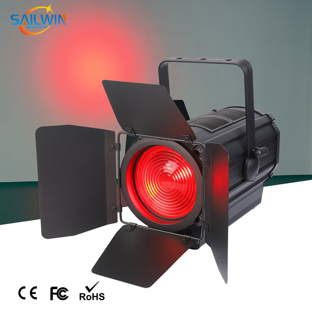 CE Sailwin Factory 200W RGBW 4in1 DMX512 LED Studio Fresnel Moving Head Lights for Church Stage Event Productions
