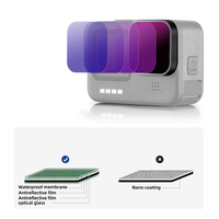 Kit de filtres polarisants CPL ND8-1000 pour caméra sportive Hero 12, verre optique anti-rayures et étanche