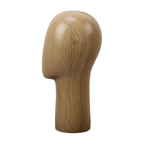 Fashionable Fiberglass Wooden Mannequin Head for <strong>Hat</strong> <strong>Display</strong> - Product Image 4