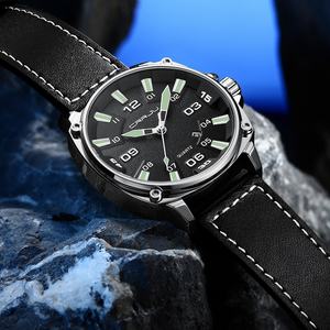 Reloj Casual de Negocios Clásico para Hombre OEM ODM, Correa de Cuero de Moda, Esfera Grande de 43 mm, Reloj de Cuarzo con Números Arábigos, Reloj Deportivo - Product Image 5