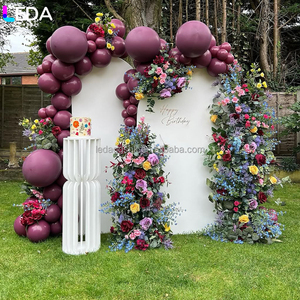 LEDA High Quality Outdoor Decoration <b>White</b> Acrylic Set Hanging Flower <b>Balloon</b> Backdrop for Wedding - Product Image 4