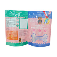 Emballage personnalisé imprimé, recyclable, laminé, refermable pour friandises, chewing-gums, aliments en conserve, aliments pour animaux de compagnie, gelée pour chiens et chats, format stand-up