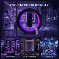 Support rotatif pour chaussures à lévitation magnétique avec éclairage LED, présentoir créatif flottant pour chaussures de bureau