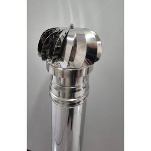 Campana de Chimenea Giratoria Impulsada por el Viento, Acero Inoxidable 304, Certificación KIWA, Independiente, Hecha en Italia, para Extracción de Gases de Combustión - Product Image 5