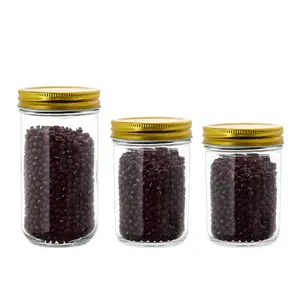 Best Price New Design Premium Custom Color high borosilicate set glass mason jars for food storage