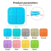 Nouveau tapis de léchage portable en silicone pour animaux de compagnie, mignon, avec ventouse antidérapante pour l'alimentation lente, pour chats et chiens, grande taille