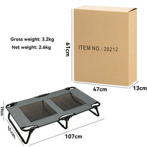 Yeni Evcil Hayvan Nefes Alabilen File Yatak Kral Boy Orta Boy Köpek Açık Hava Köpek Kamp Yatağı Katlanabilir Açık Hava Köpek Yatağı - Product Image 6