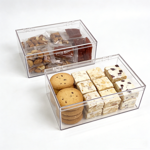 Caja Acrílica Rectangular Transparente con Cierre Magnético, Ideal para Almacenamiento Doméstico de Snacks - Product Image 1