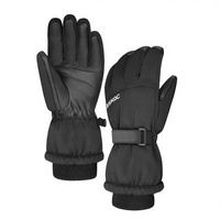 Gants de ski pour sports de neige en plein air, thermiques, compatibles écran tactile, logo réfléchissant, paume en PU, poignet réglable, logo personnalisé, vente en gros, usine