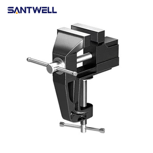 Suministro de fábrica: Tornillo de banco mini estacionario de alta resistencia y grado industrial con almohadillas de mordaza para banco de trabajo - Product Image 2
