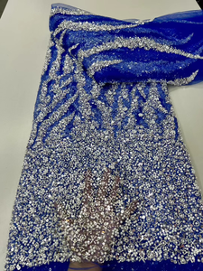 Ni. Ai Chất Lượng Cao Bị Cháy Màu Cam Đính Cườm Ren Vải Sang Trọng Ren Lưới Sequins Lưới Ren Với Ngọc Trai Cho Đám Cưới Đảng Ly6743 - Product Image 3