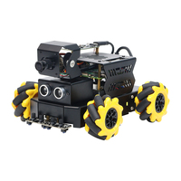 Raspbot V2 AI Vision Robot Car equipado con ruedas Mecanum AI modelo más grande 2DOF PTZ Python programación para Raspberry Pi 5