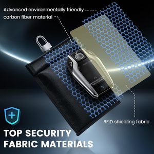 Bloqueur de signal GPS portable, <span class=keywords><strong>anti</strong></span>-traceur GPS, étui Faraday pour clés de <span class=keywords><strong>voiture</strong></span>, <span class=keywords><strong>pochette</strong></span> Faraday bloquant les <span class=keywords><strong>RFID</strong></span> pour clés de <span class=keywords><strong>voiture</strong></span> - Product Image 3