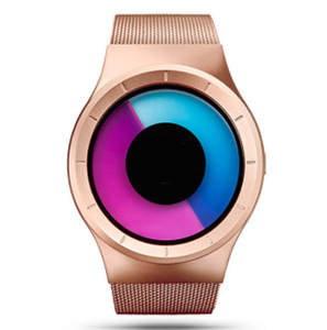 Außenhandel AliExpress für EBay Vortex Star Rotierende Acryl-Band Quarz-Zeiger Zifferblatt Legierung Uhr Großhandel - Product Image 3