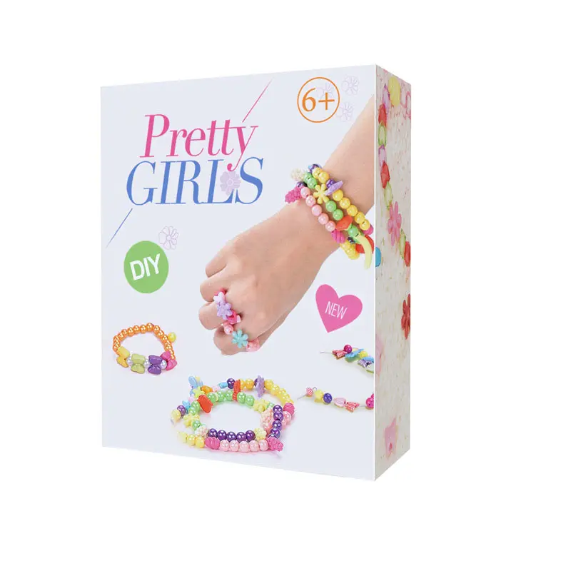 Creative Kids Gift Educational Toys Colorful DIY Hand Making Pretty Girls Jewelry Bracelets Necklace Kits