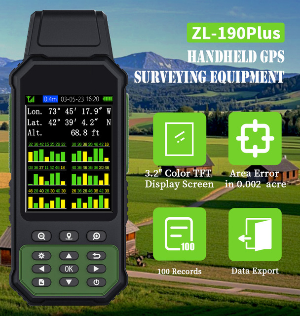 ZL190plus Handheld GPS land surveying equipment, suitable for surveying in mountainous areas, farmland, and pastures