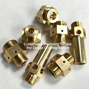 ชิ้นส่วนกลึงและกัดตามสั่งหัวเผาแก๊สทองเหลืองกลึงด้วยระบบ CNC อุปกรณ์ข้อต่อหัวฉีดแก๊ส/แก๊สเหลวทำจากทองแดง - Product Image 1