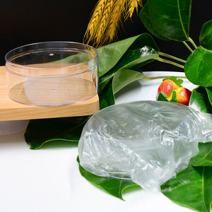 Boîte de rangement ronde en plastique transparent de qualité alimentaire PS, conteneur cylindrique transparent pour fruits secs, bonbons, noix, emballage de snacks - Product Image 2