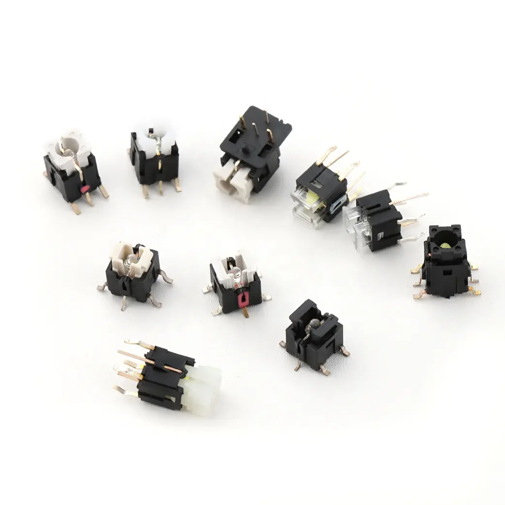 2*4/3*4/3*6/3.7*3,7/4*4/4.5*4.5/5.2*5.2/6*6/7*7*10/12*12 Mini Smt Smd Iluminado Led Tact Interruptores Interruptor Tátil