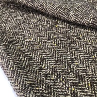580 g/m nouveau manteau à carreaux à chevrons de couleur mélangée Vintage 90 laine 3mohair 3 alpaga 4polyester veste de costume en tissu de laine simple face