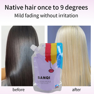 CHEZAI Poudre décolorante professionnelle sans poussière et sans ammoniaque 400g Kératine Anti-jaunissement Répare les cheveux abîmés Usage en salon Lift 9+ Premium - Product Image 3