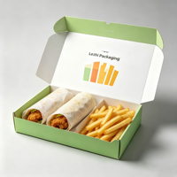Emballage en papier alimentaire personnalisé pour poulet frit, boîte à emporter pour poulet frit, frites, emballage en papier