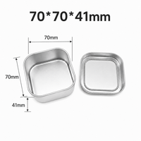 Boîte en métal carrée avec fenêtre transparente, qualité alimentaire pour bonbons, chocolat, bijoux, emballage cadeau personnalisé