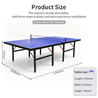 Table de Tennis de Table Professionnelle Pliable et Portable en Acier MAIGEDUN MGD-Elite, Épaisseur 25mm, Taille Standard Moderne, Vente en Gros