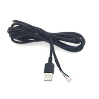 Câble Micro USB mâle vers XH2.54 2P JST personnalisé avec conducteur en cuivre pur, gaine en PVC, blindage en feuille