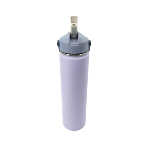 Gourde isotherme élégante en acier inoxydable de 700 ml, couleur lavande, avec couvercle à forte adhérence, pour le sport, le camping et le fitness - Product Image 2