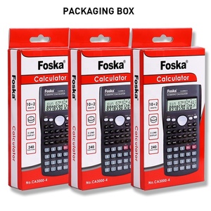 FOSKA Calculatrice scientifique professionnelle Calculatrices statistiques variables à écran large HD à 12 chiffres avec couvercle coulissant - Product Image 6
