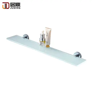 Modern Bathroom Accessories Wall Chrome Glass Shelf