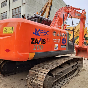 Used <b>Excavator</b> Hitachi ZX/Zaxis 200 ZX200 20Ton Secondhand <b>Excavators</b> <b>Machine</b> Large Digger Japan Original Core Engine Pump Motor - Product Image 2