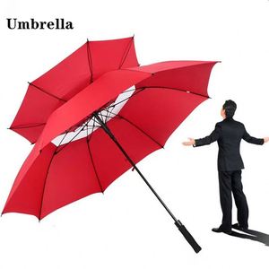 Parapluie automatique double couche 30 pouces imprimé sur mesure, ouverture automatique, vente en gros - Product Image 1
