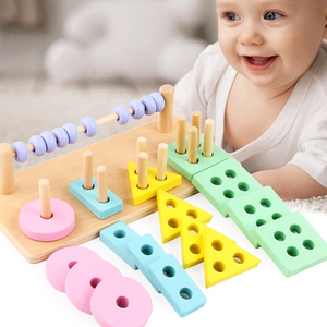 Shape puzzle toy eco-friendly material medium environment DIY blocks preschool educational toy for kids - Product Image 3