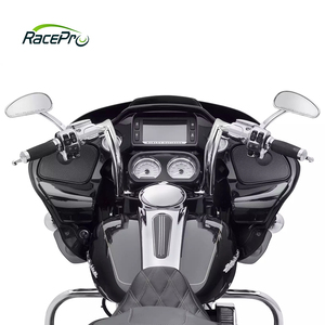 บาร์ลิงโครเมี่ยมสีดำ10 "12" 14 "16" แฮนด์มอเตอร์ไซด์สำหรับ Harley <span class=keywords><strong>Road</strong></span> Glide 1995-2017 <span class=keywords><strong>Road</strong></span> <span class=keywords><strong>King</strong></span> 1996-2013 - Product Image 3