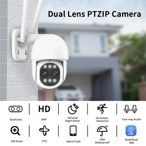 ワイヤレス屋内ホーム小型HDWiFiモーション検出屋外ホット販売1080pミニPTZWifiカメラ (電話付き) - Product Image 2