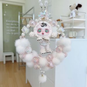 Llavero de piel sintética con colgante de bola de felpa de Yiwu de 18 mm, adorno para coche, unisex, diseño de zorro de nueve colas, primavera 2023 - Product Image 2