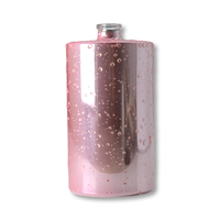 Vente en gros de bouteilles de parfum Service OEM Bouteilles en verre rondes rechargeables avec goutte d'eau Bouteille de parfum rose de 100ml
