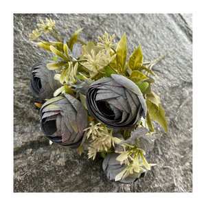 Ramo Artificial Suzume II, Combinación de Hortensias en Bolsa de Té de Seda, 31 cm, Decoración de Boda, Ramo de Mano - Product Image 5
