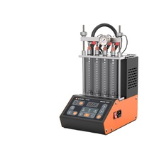 ANCEL ANJ400 - Probador y Limpiador de Inyectores de Combustible GDI EFI MPI de 4 Cilindros, Máquina Ultrasónica con Prueba de Pulverización y Detección de Fugas