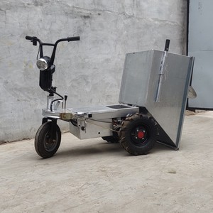 Three Wheels Electric <b>Trolley</b> Cargo for Agriculture with Dump Device - Product Image 4